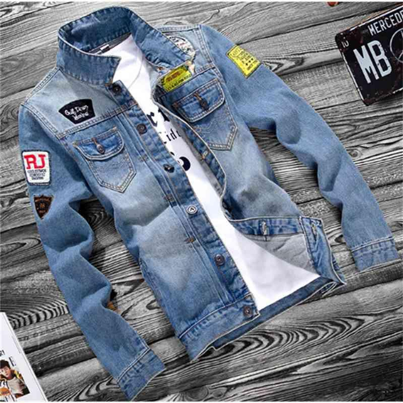 Buy Wholesale China Oem Custom Logo Streetwear Plus Size Spring Outdoor  Unisex Washed Jean Coat Men's Denim Jacket & Men's Denim Jacket at USD 11 |  Global Sources